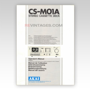 03 AKAI CS-M01A Cassette Deck Manual EN